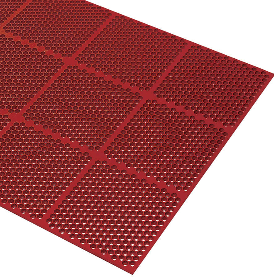 Red Grease-Resistant Anti-Fatigue Rubber Mat I220