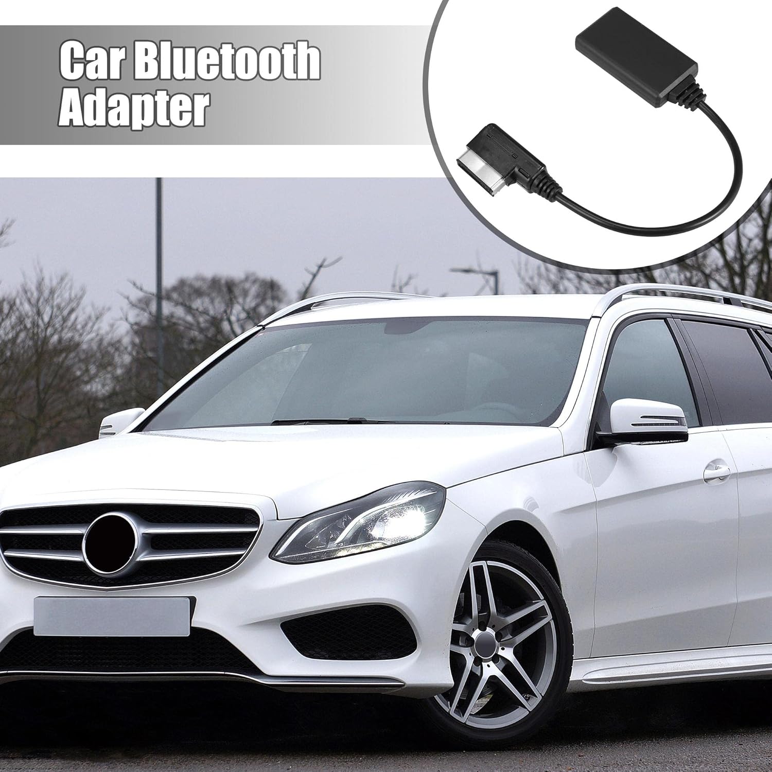 Car Bluetooth Wireless Adapter AUX Cable Pack of 2 L8185