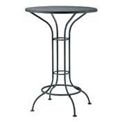 White Aurora Hammered Round Bistro Table with Mesh Top Z7391