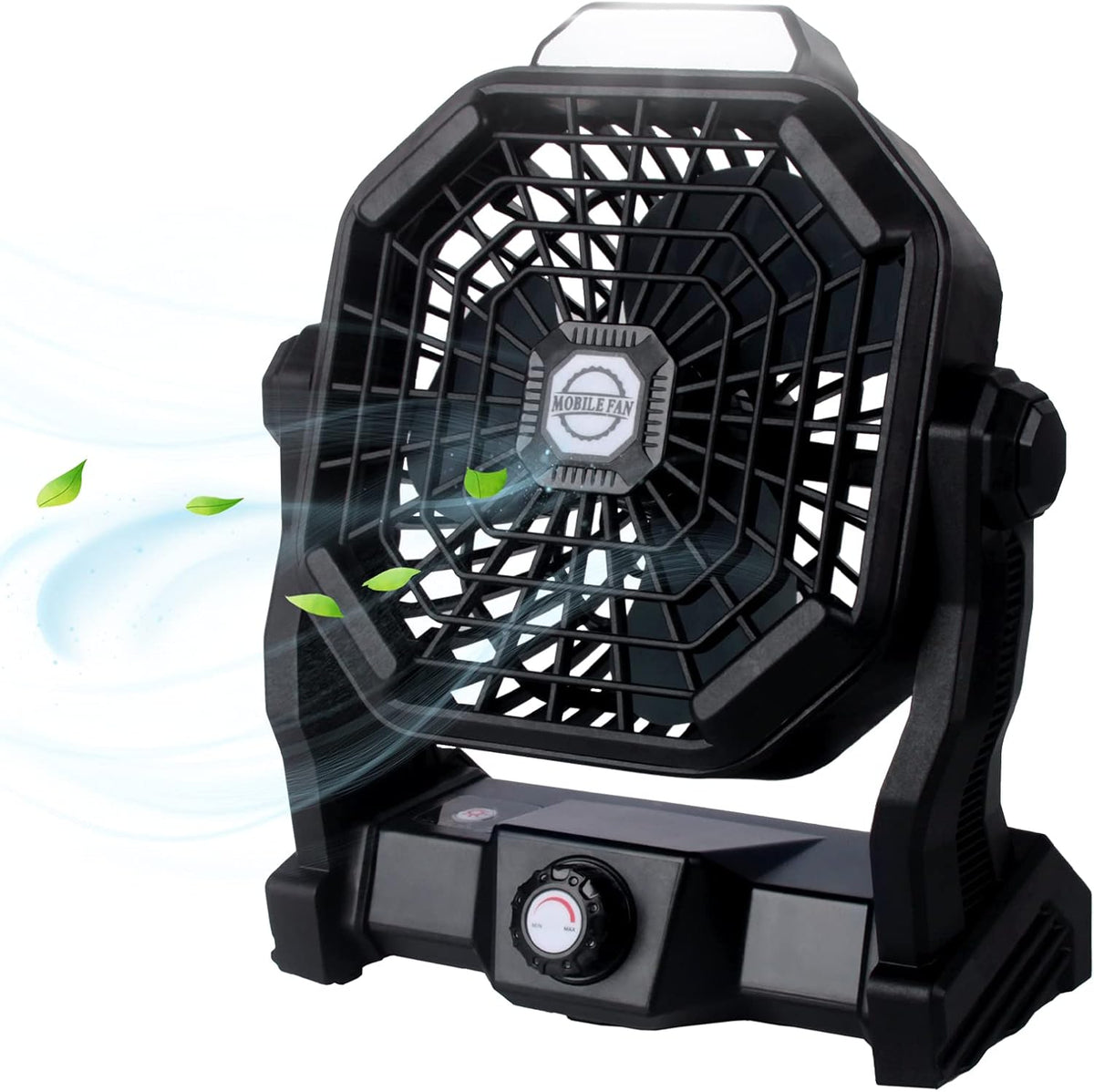 Rechargeable 14inch Camping Fan with LED Lantern Y2576