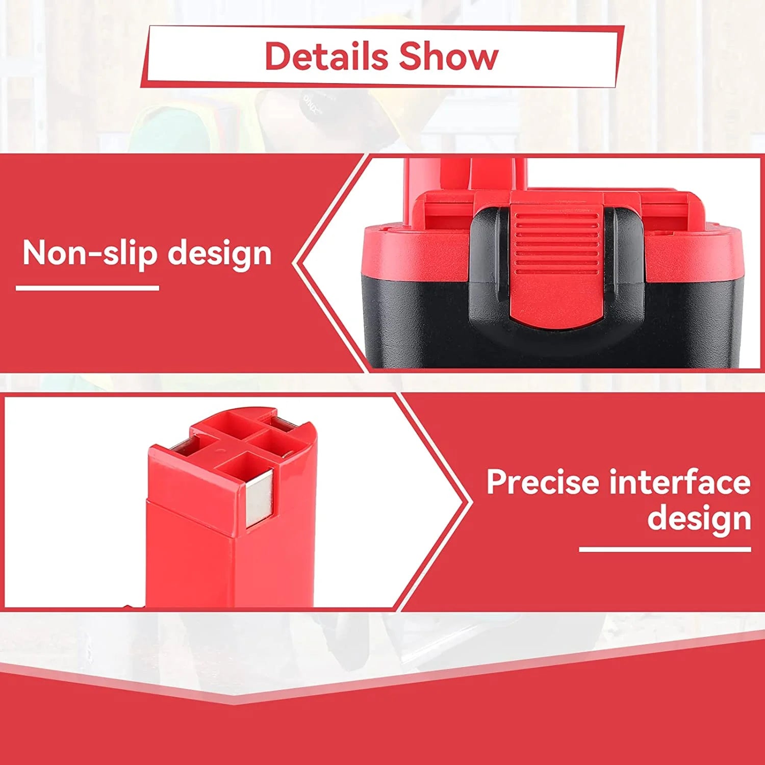 2Pack 4.6Ah 14.4V Replacement NI-MH Battery for Cordless Power Tools Y1840
