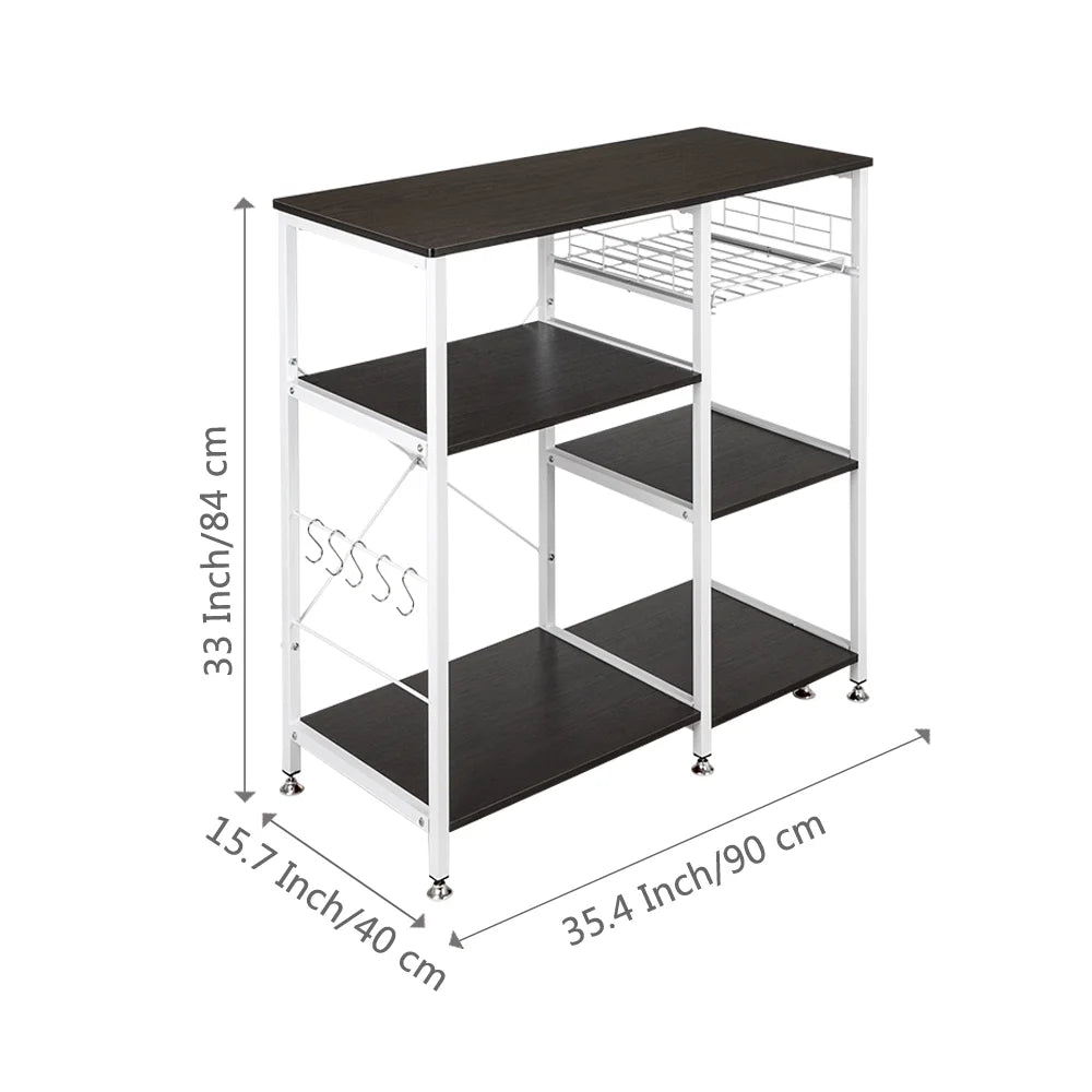 Dark Brown 3-Tier Kitchen Baker's Rack I65174