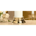 Gold Curved Bottom Unity Candle Holder W41692