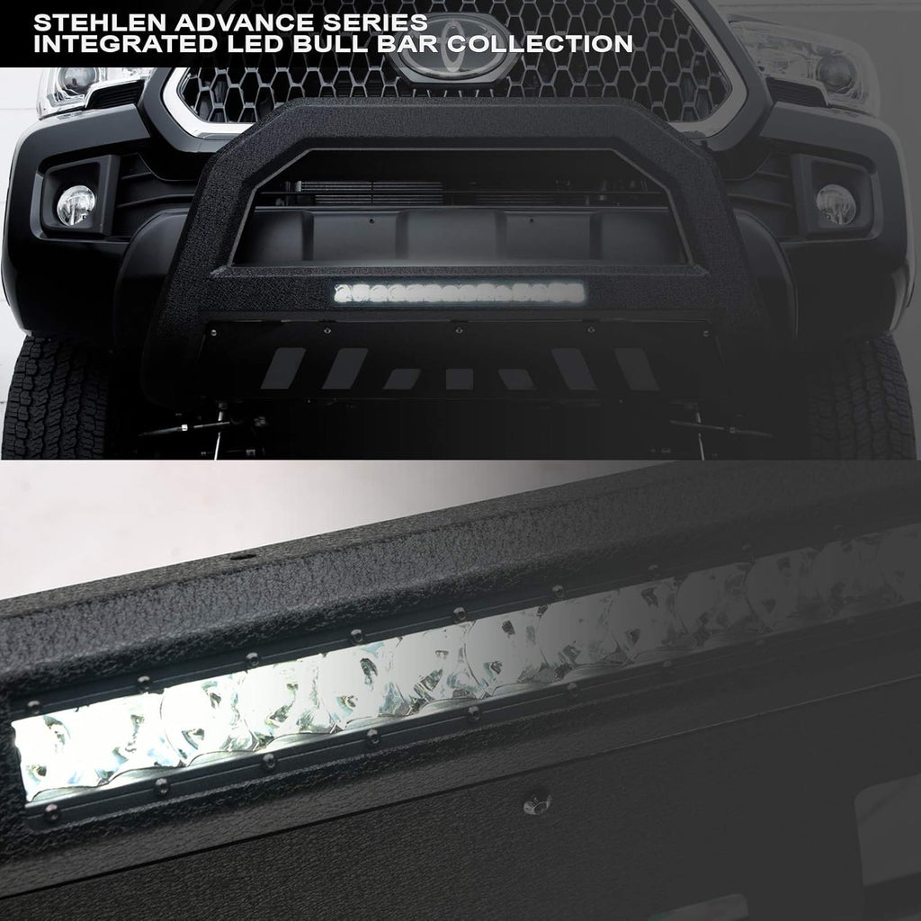 Textured Black Aluminum LED Bull Bar X4488