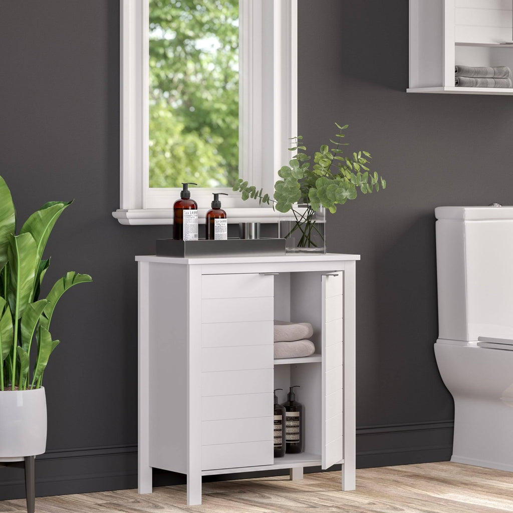 White 2 Door Floor Cabinet Q528799