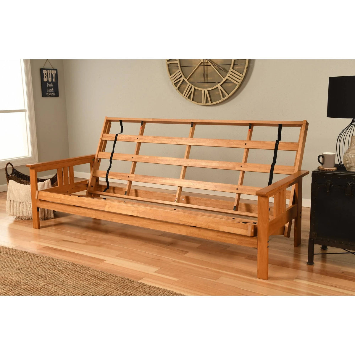 Navy Suede Queen Mattress Futon P746663