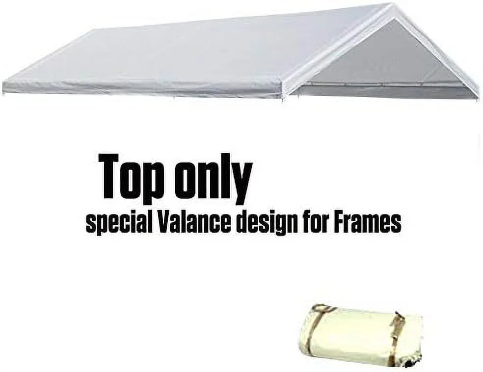 White Canopy Replacement Cover Top Roof Tarp Shade L437243