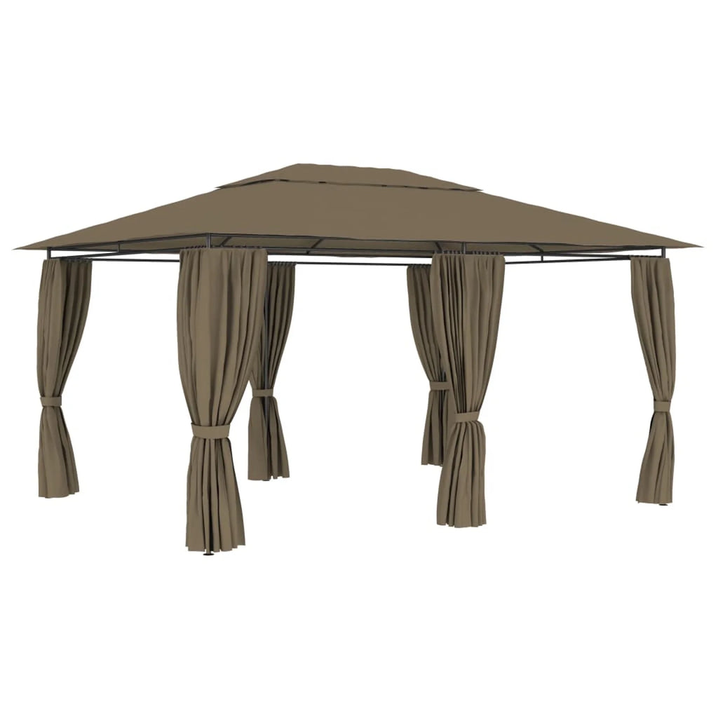 Taupe Garden Marquee with Curtains N31229