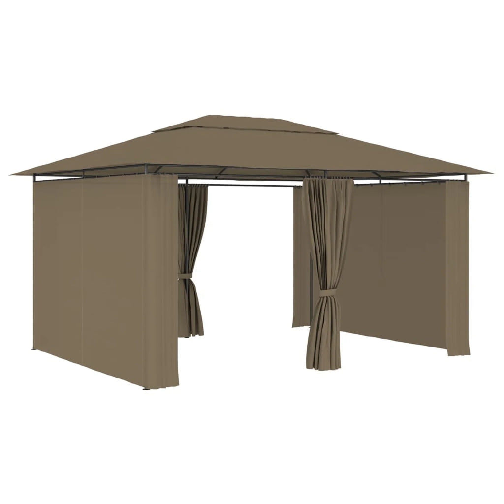 Taupe Garden Marquee with Curtains N31229