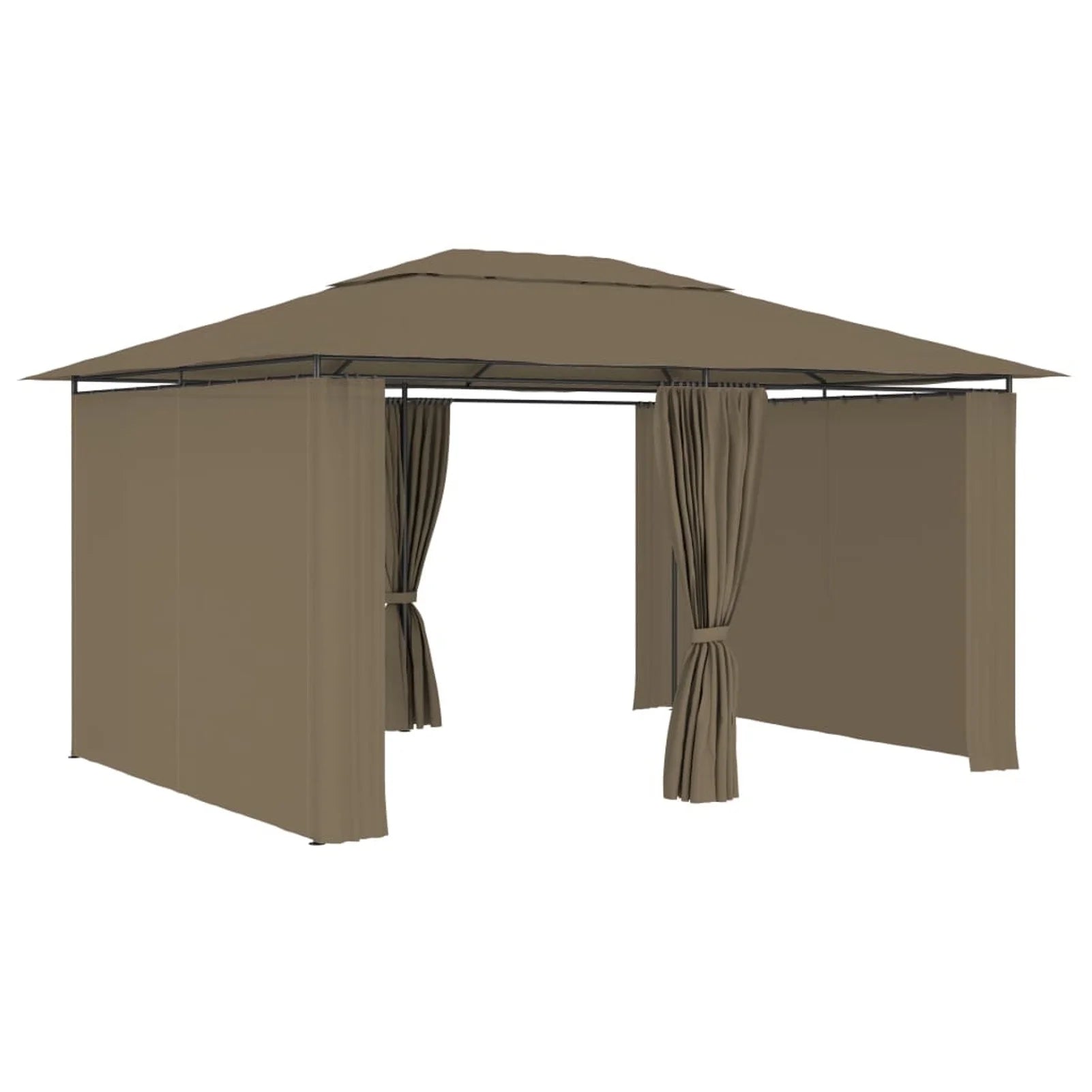 Taupe Garden Marquee with Curtains N31229