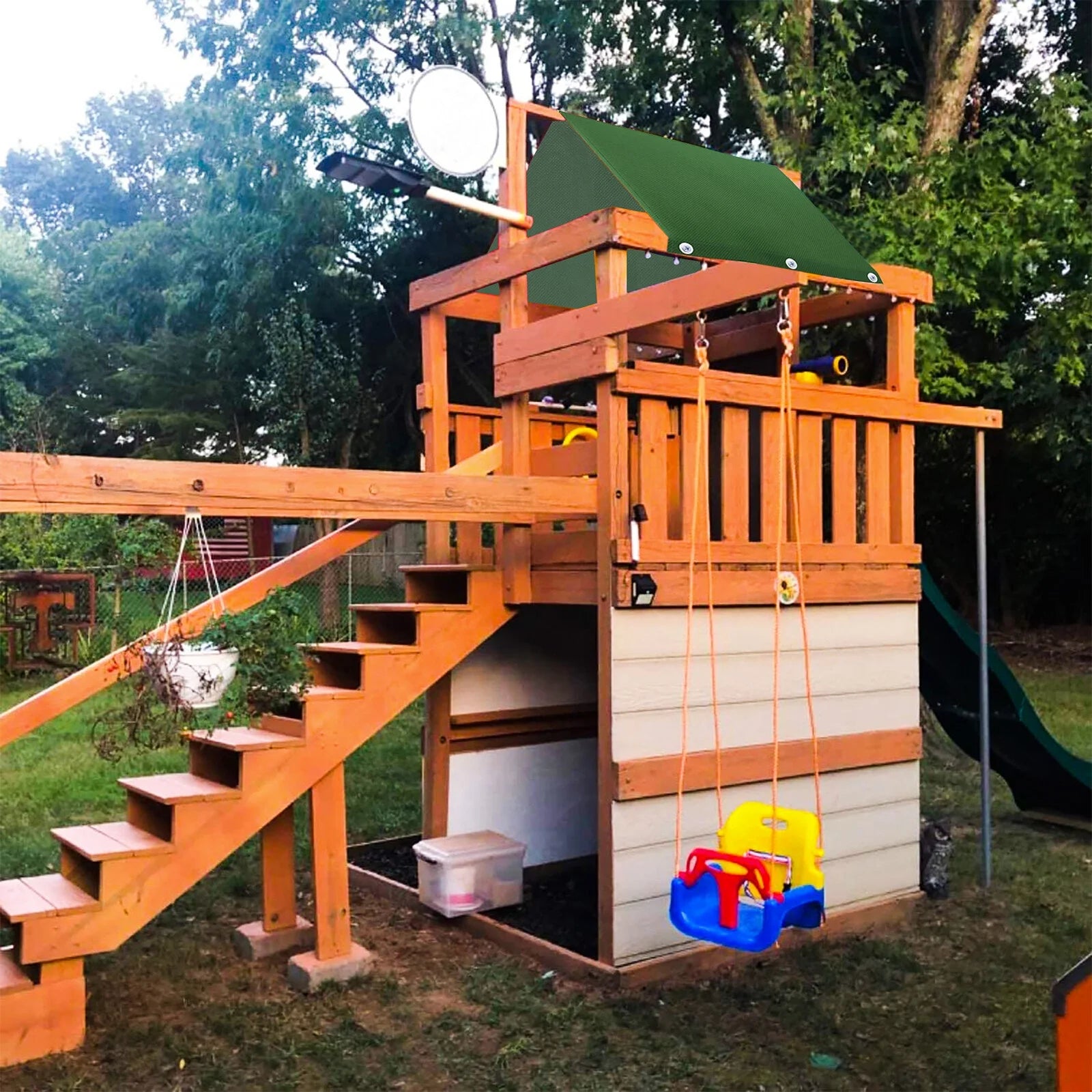 Waterproof Outdoor Playset Canopy 43 x 90 In U647227