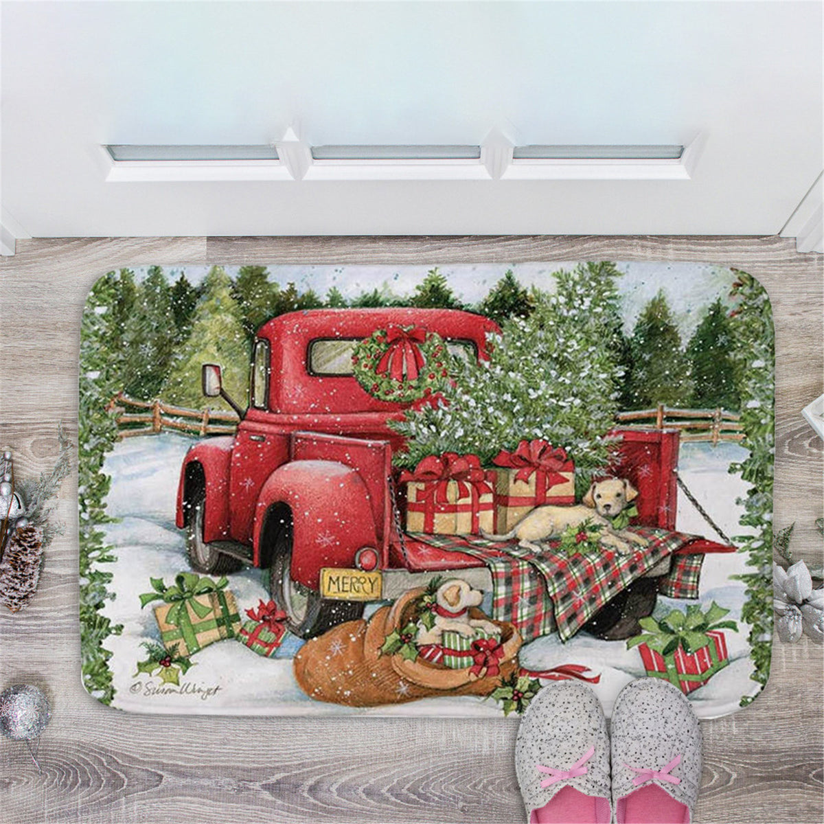Christmas Doormat Blanket W691787