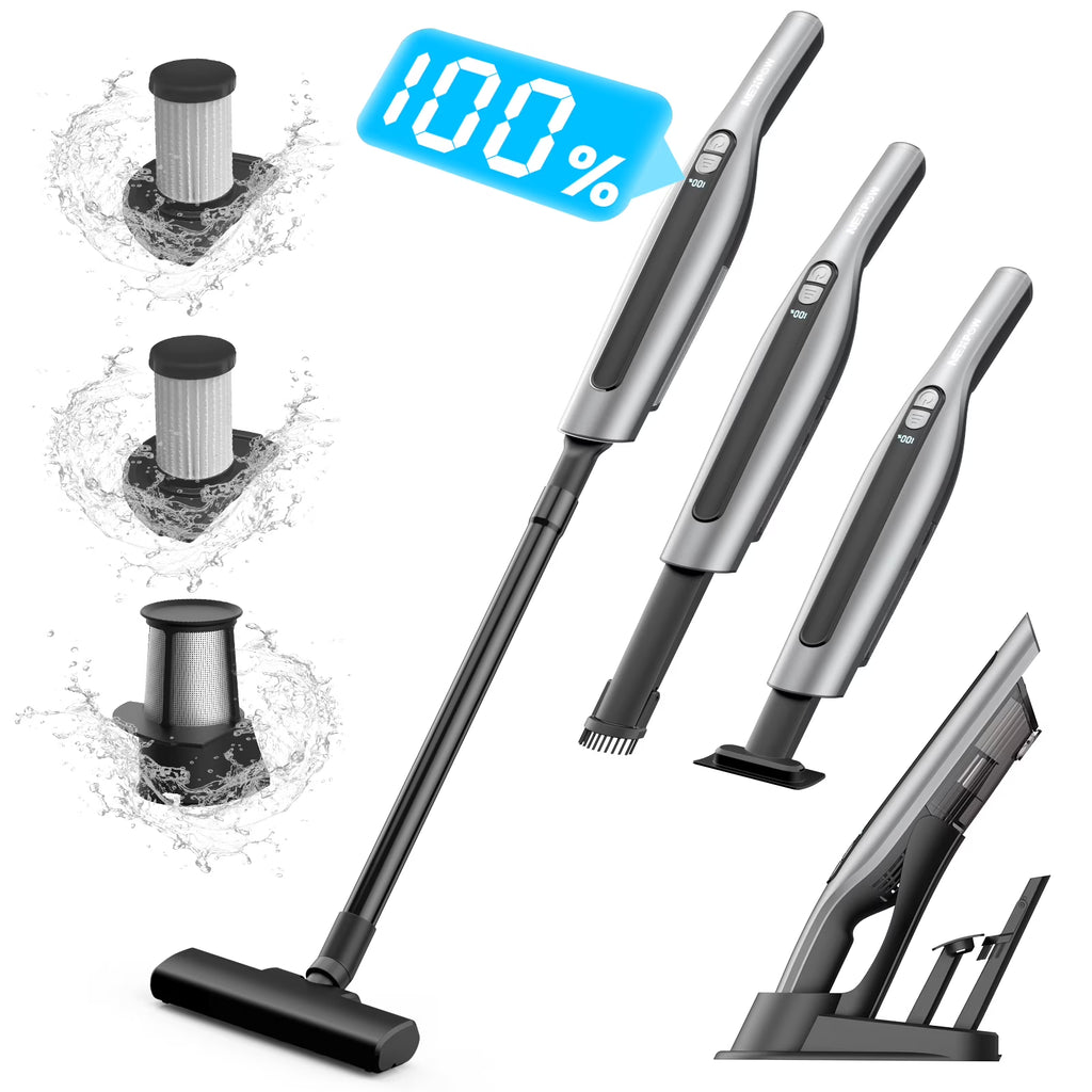 Handheld Vacuum Cleaner Cordless 18000PA 7500mAh Rechargeable Car Vacuum with 2 Suction Modes A534
