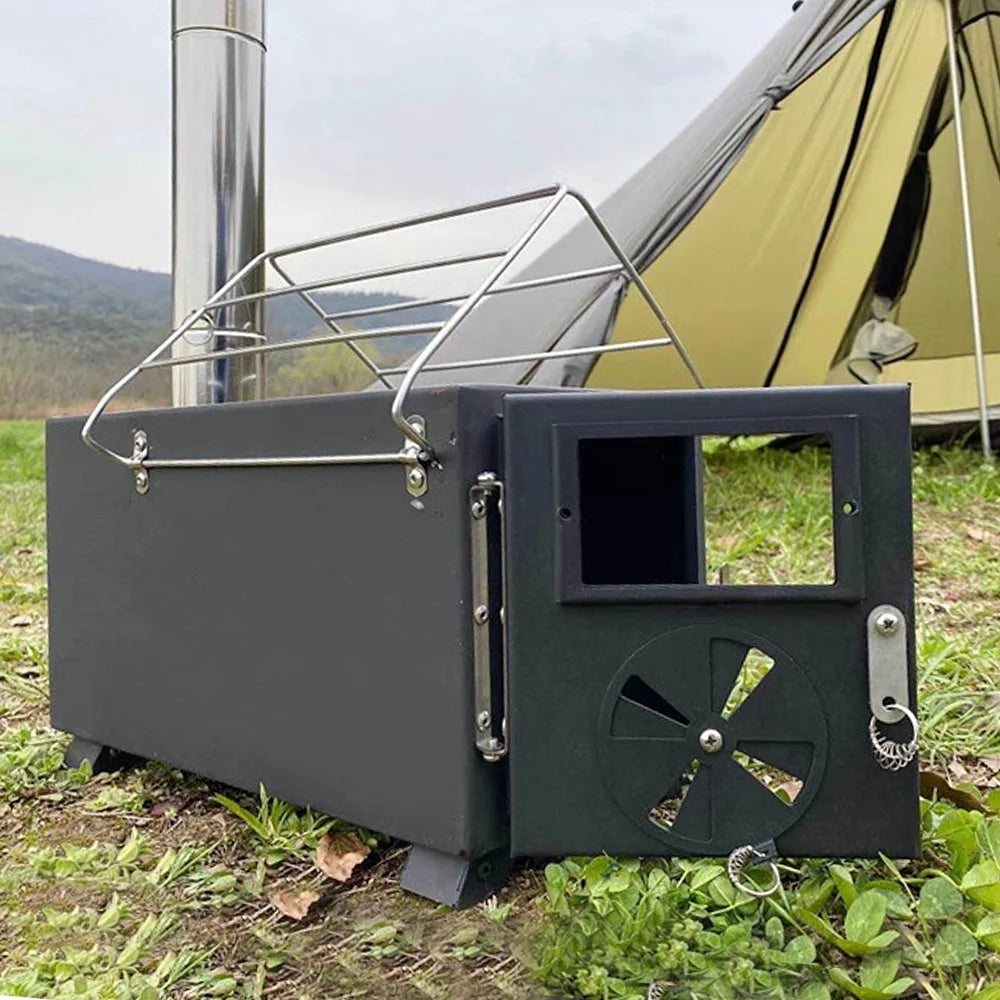 Portable Wood Burning Stove for Cooking and Heating F8255