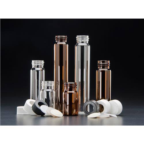 40ml Clear VOA Vial with White Polypropylene Closure Y2498