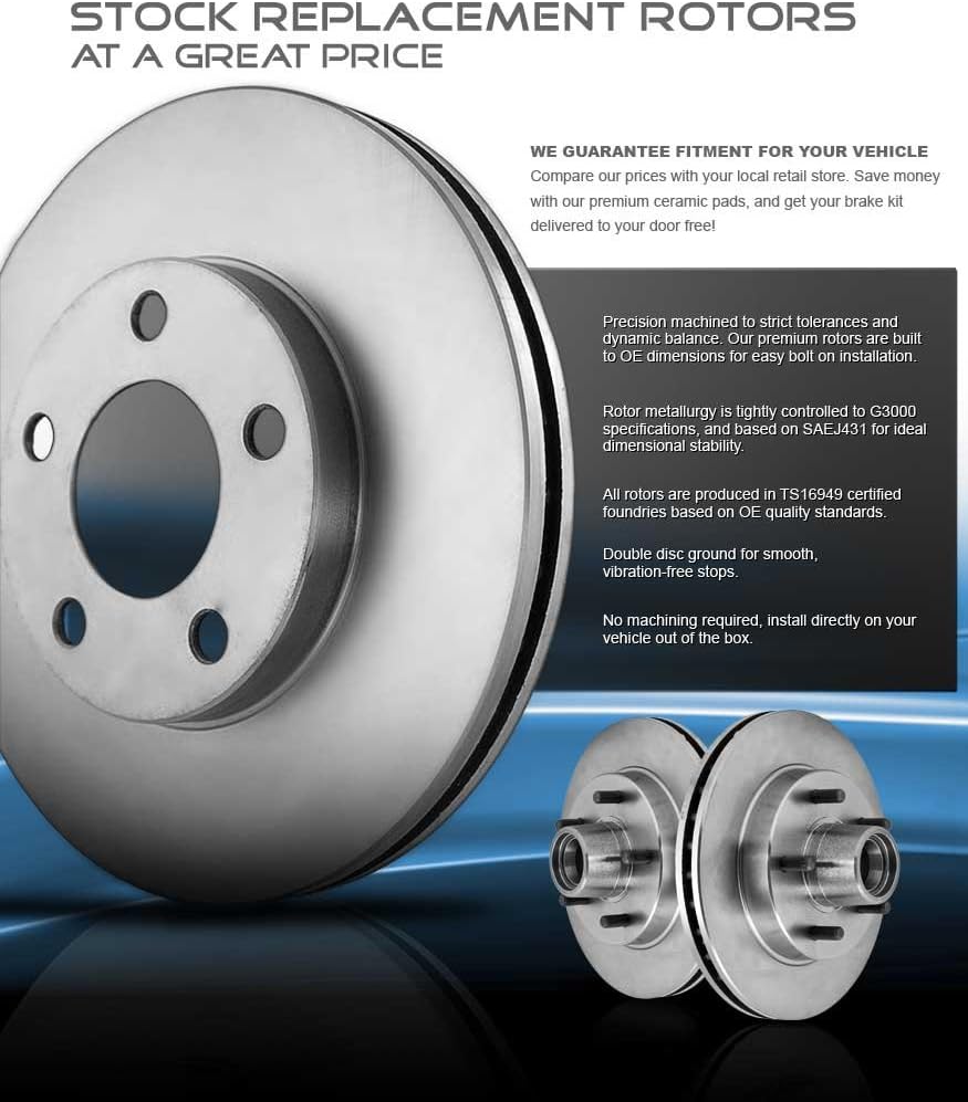 Vented 6 Lug Rotors Z2503
