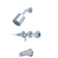 Three Handle Tub and Shower Faucet L537