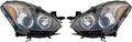 Pair Halogen Headlight for Nissan Altima Coupe 2010-2013 W2188