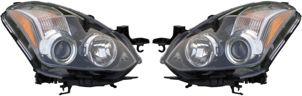 Pair Halogen Headlight for Nissan Altima Coupe 2010-2013 W2188