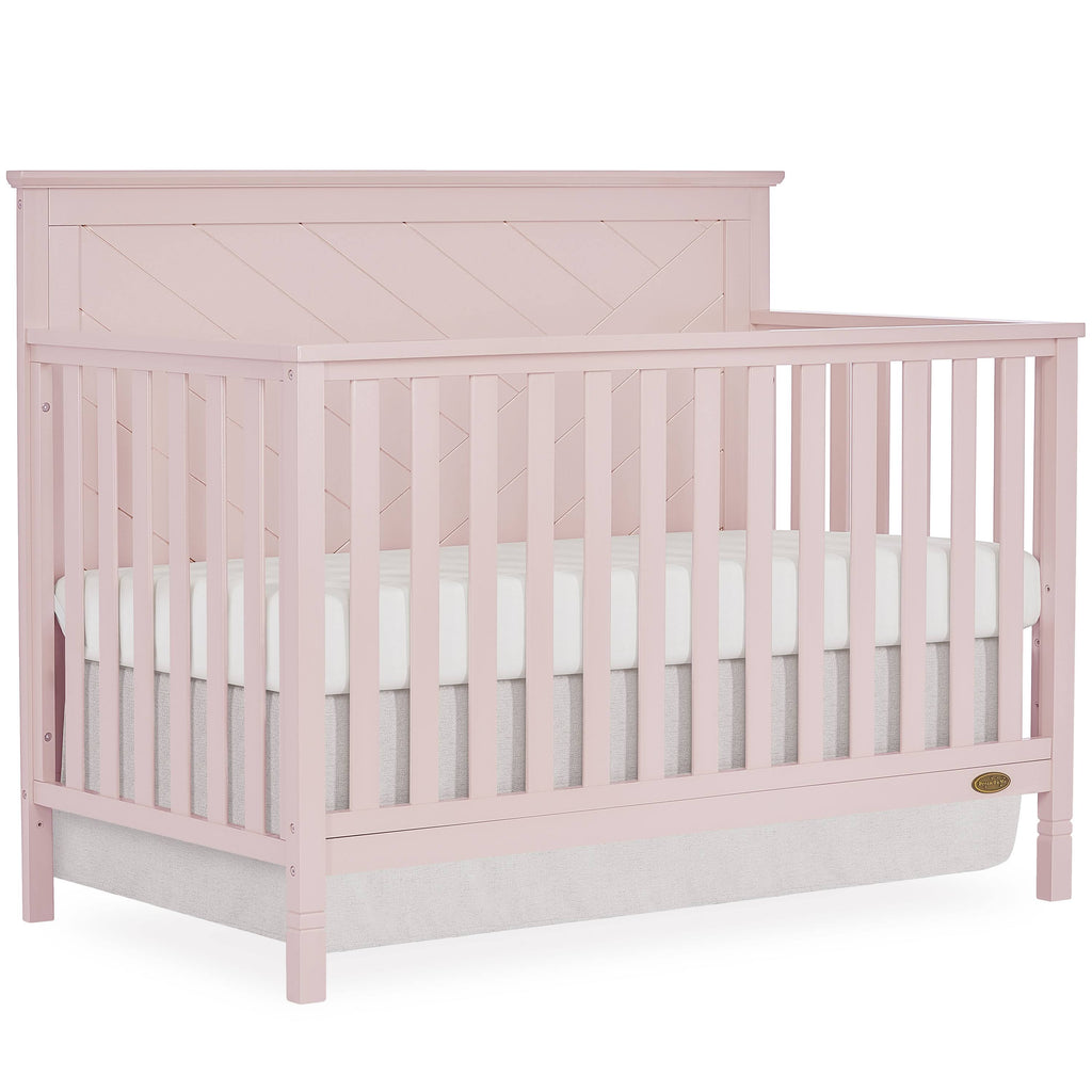 Blush Pink 5 in 1 Convertible Crib D5288