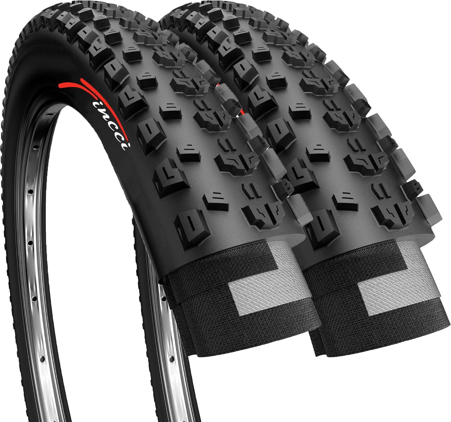 Pair of Foldable MTB Bike Tires 26 x 2.25 Pack of 2 V4100