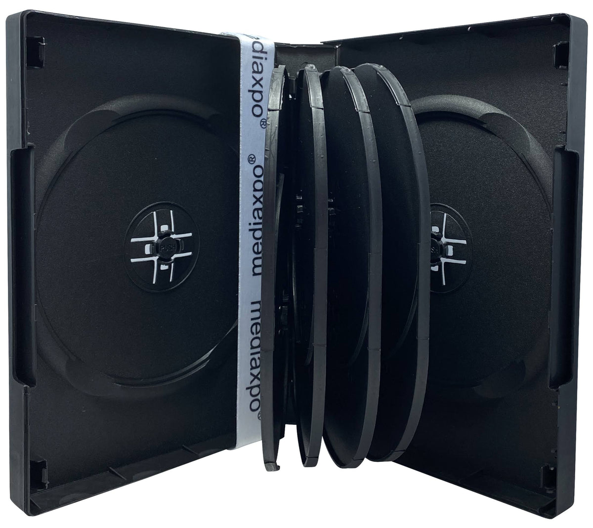 100 Black 9 Disc DVD Cases D850