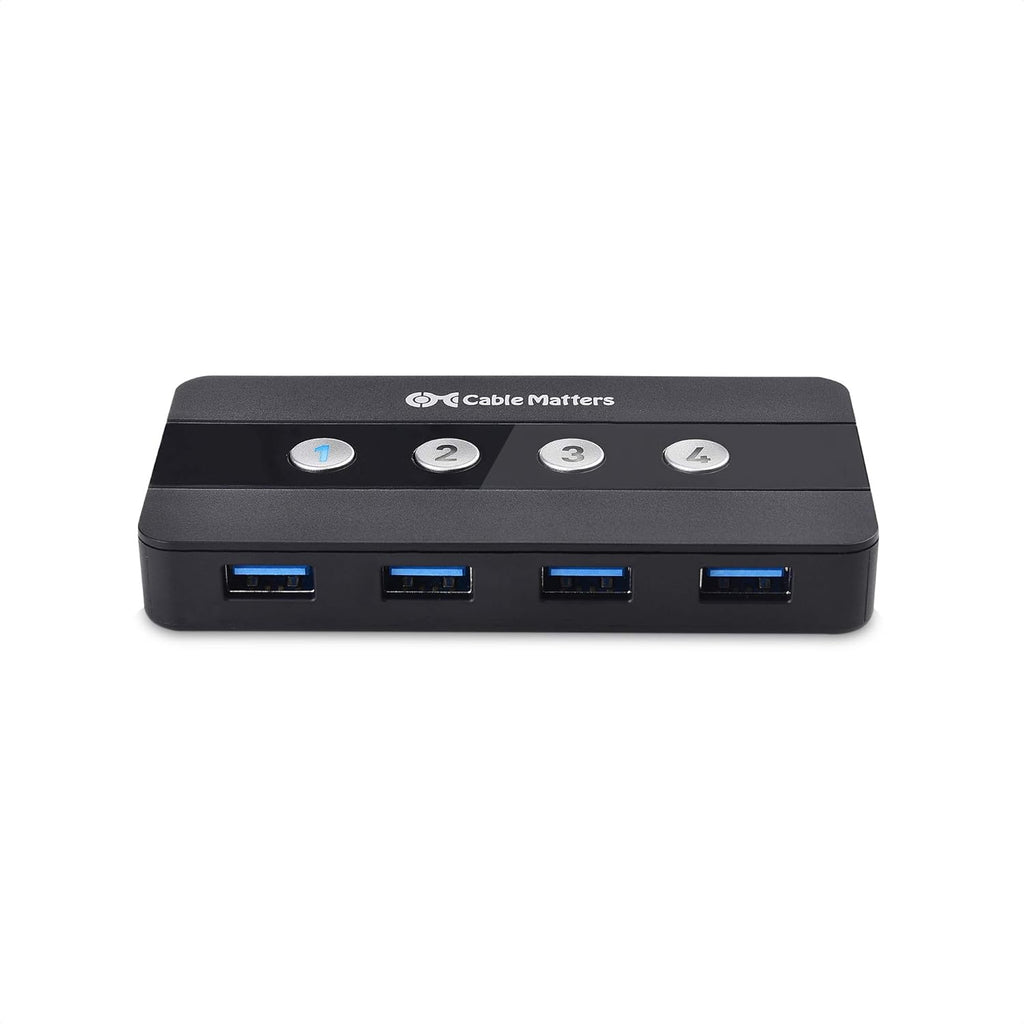 4 Port USB 3.0 Switch Hub with USB-C Adapter W5321