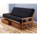 Black Suede Mattress with Storage Drawers K575328