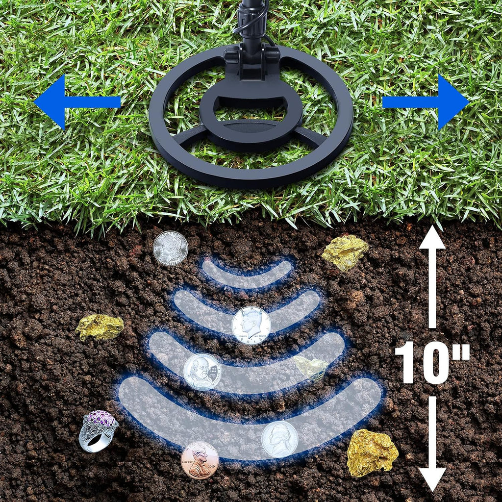 8" Waterproof Metal Detector with LCD Display O694