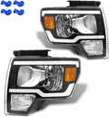 Black Housing Headlight Assembly for 2009-2014 Ford F150 J25806