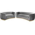 Contemporary Loveseat and Sofa P1373