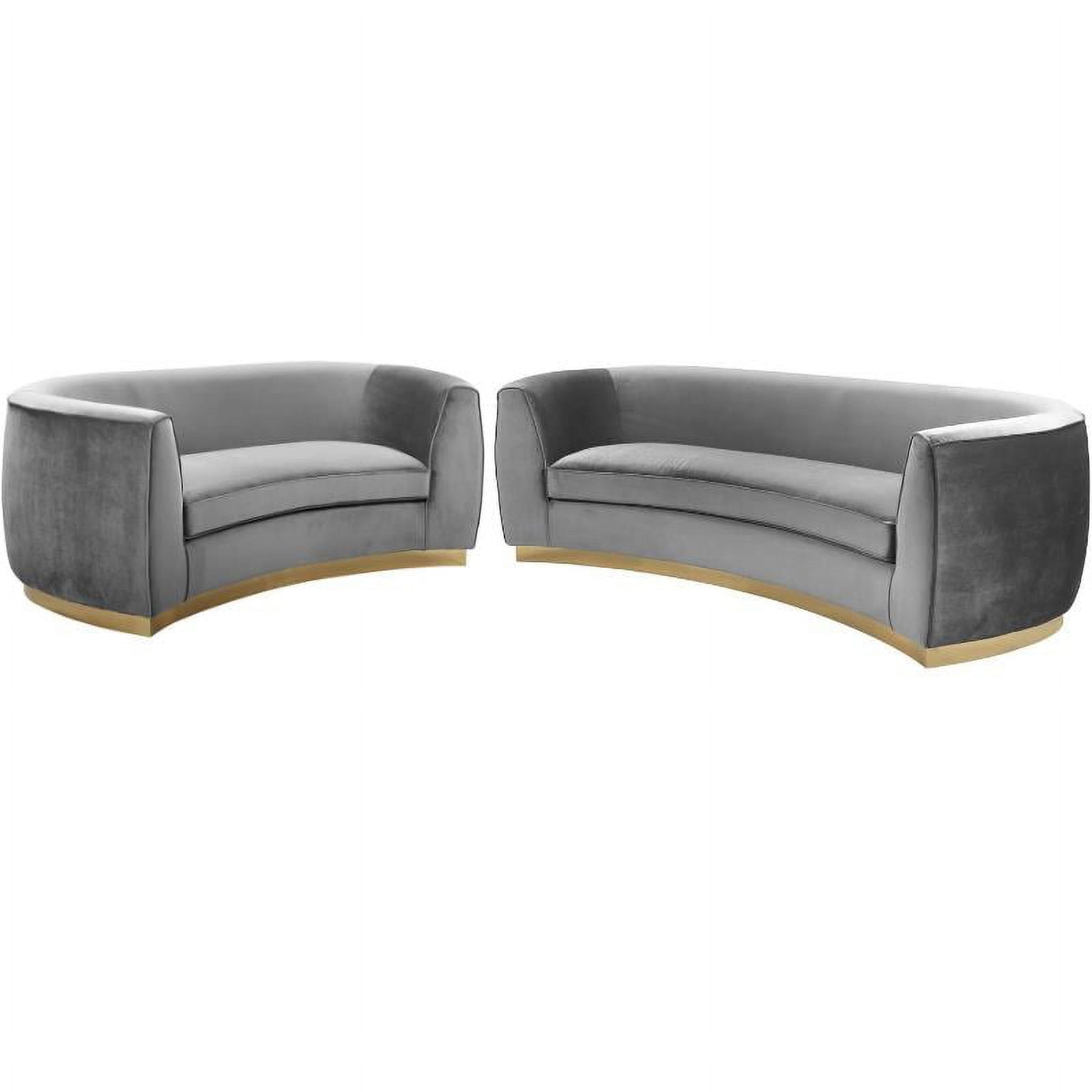 Contemporary Loveseat and Sofa P1373