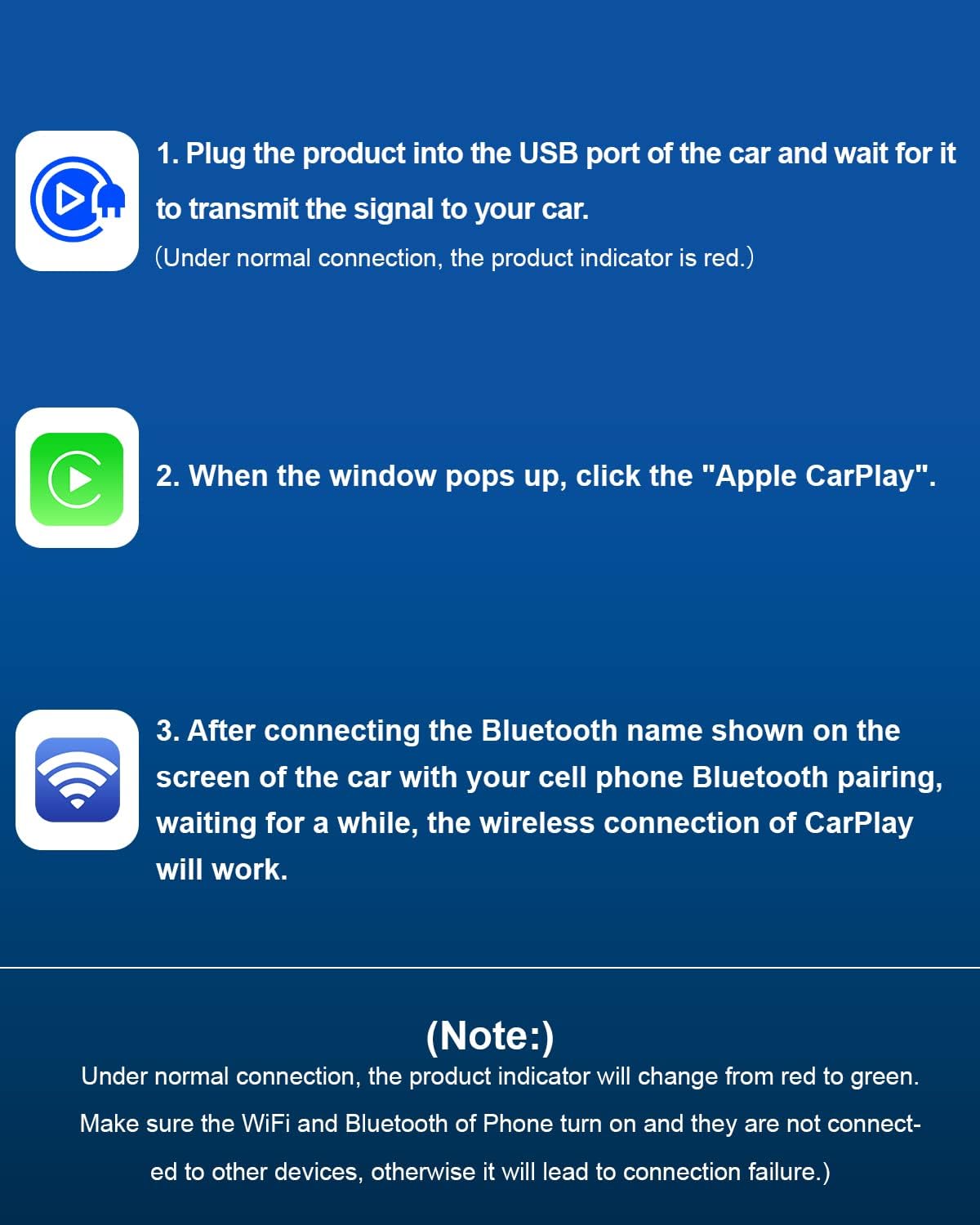 CarlinKit 3.0 Mini Wired to Wireless CarPlay Adapter, Pack of 2 D338443