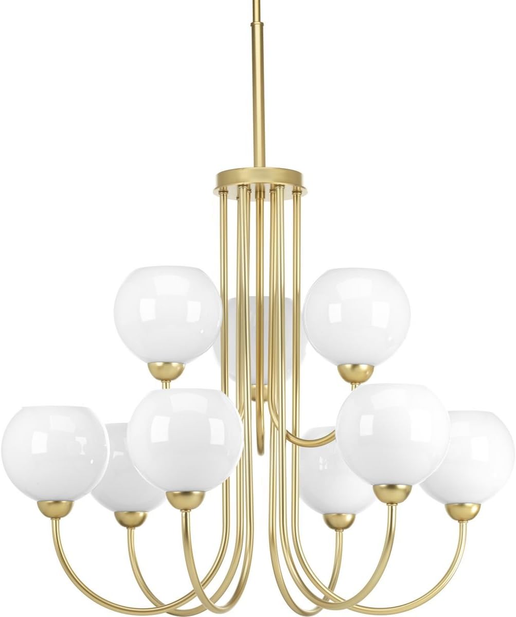 Nine-Light Chandelier, Gold M5994