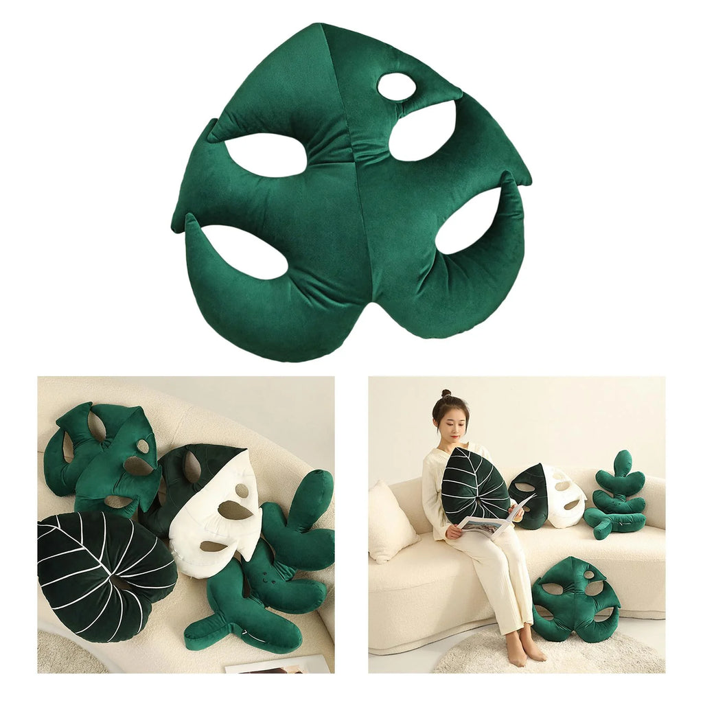 Leaf Throw Pillow Plant Leaves Cushion E567043