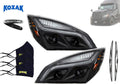 Black LED Projection Headlight Pair Set S8491