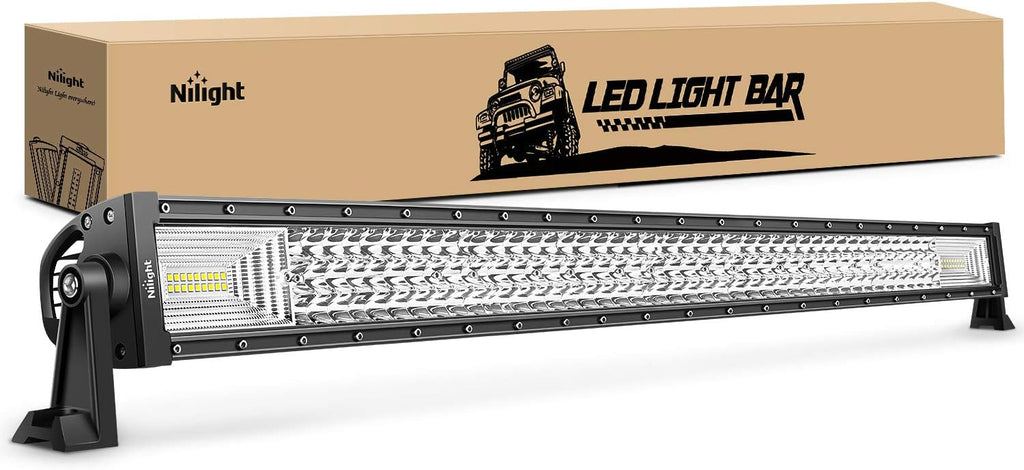 LED Light Bar 42Inch 648W Triple Row Flood Spot Combo 43000LM Driving Lights Z4930