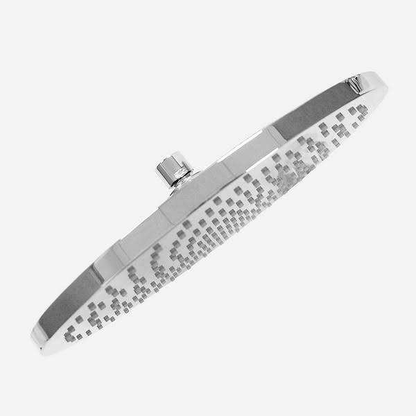 Matte White Round Showerhead with Swivel G592232