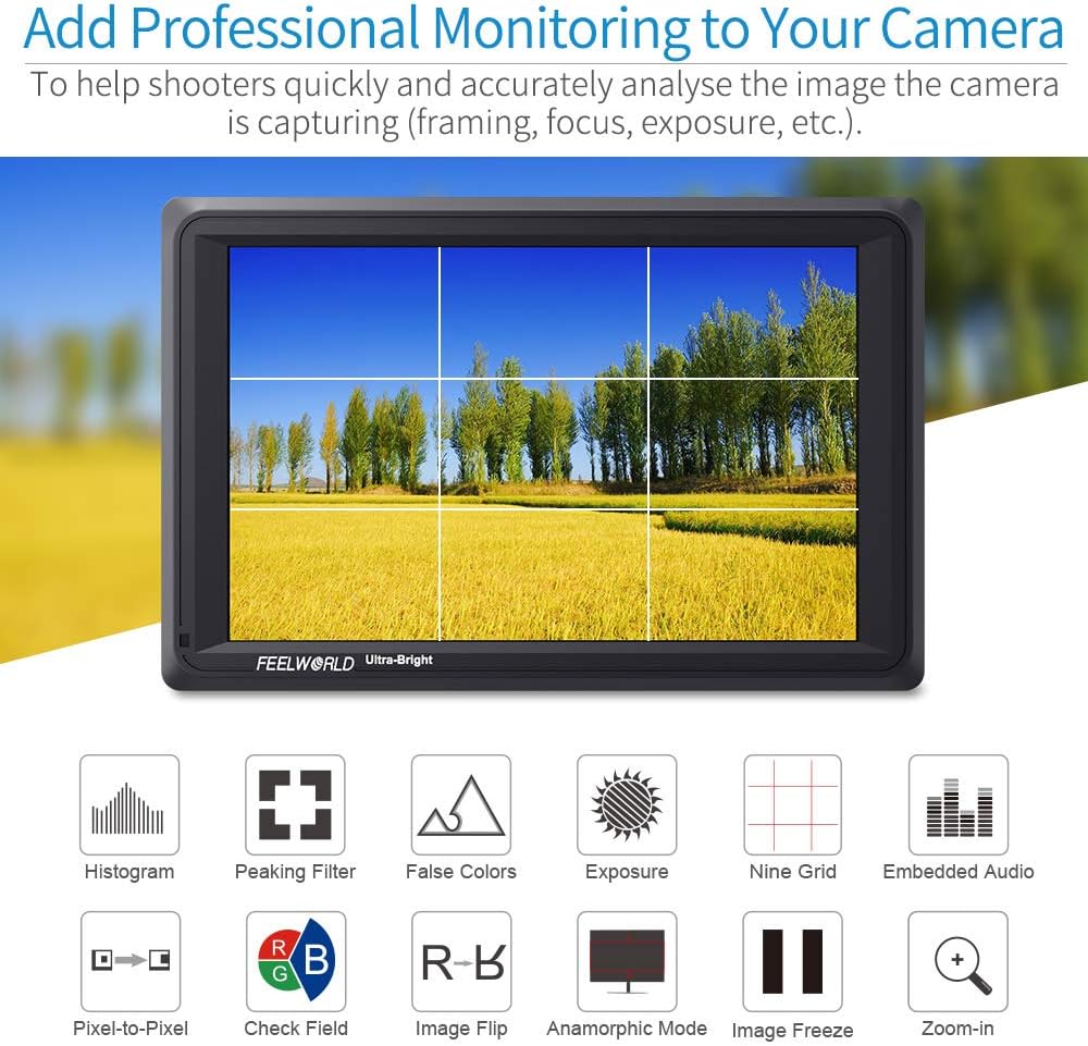 7 Inch 2200nit Full HD IPS Field Monitor N7139