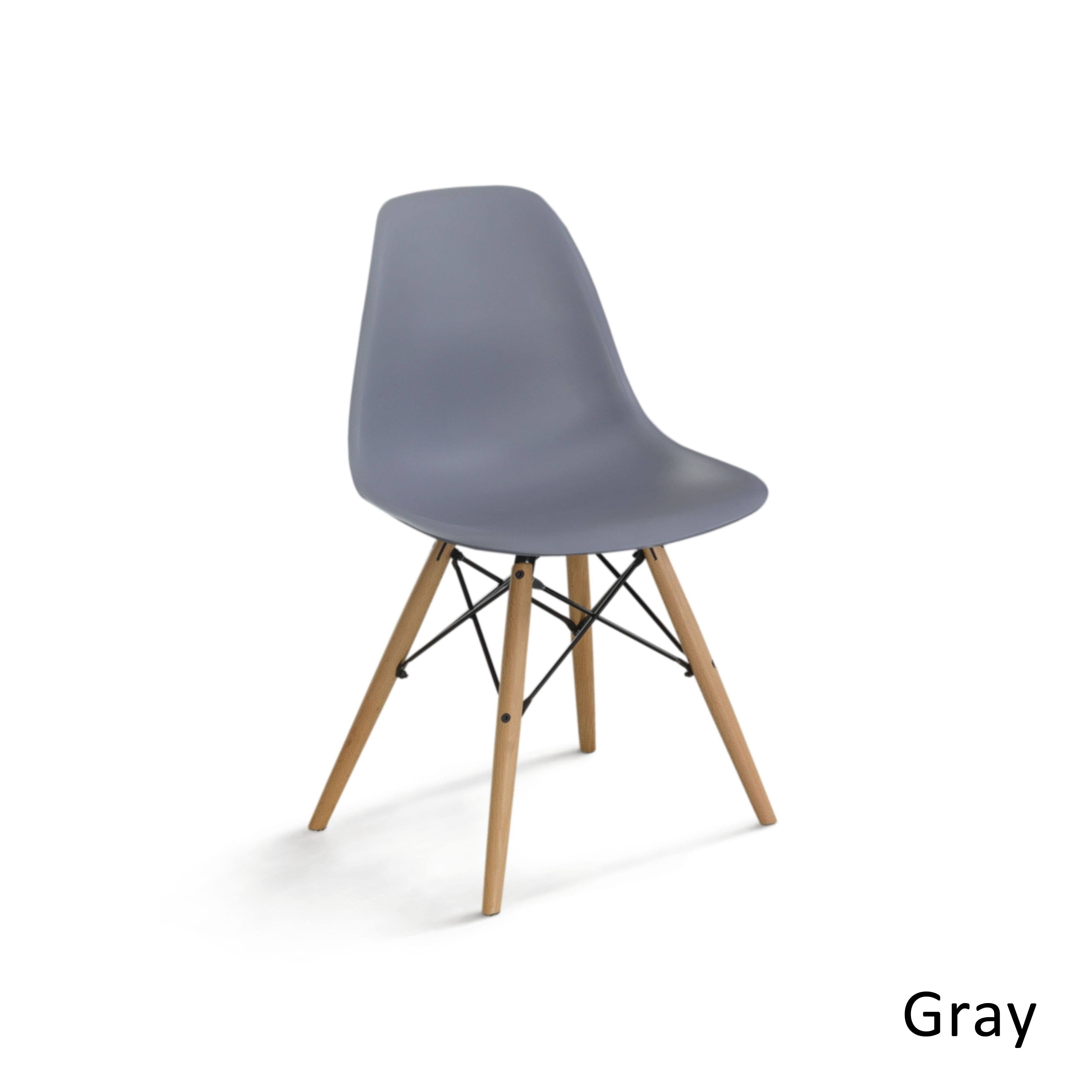 Dark Brown Plastic Accent Chairs (Set of 2) E37200