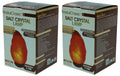 Natural Himalayan Crystal Rock Salt Lamp Set of 2 with Dimmable Control X259