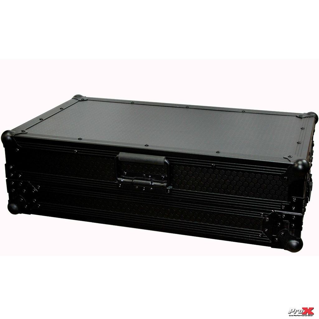 Black Travel Flight Case for Mixtrack Pro 3 with Laptop Shelf Q7250