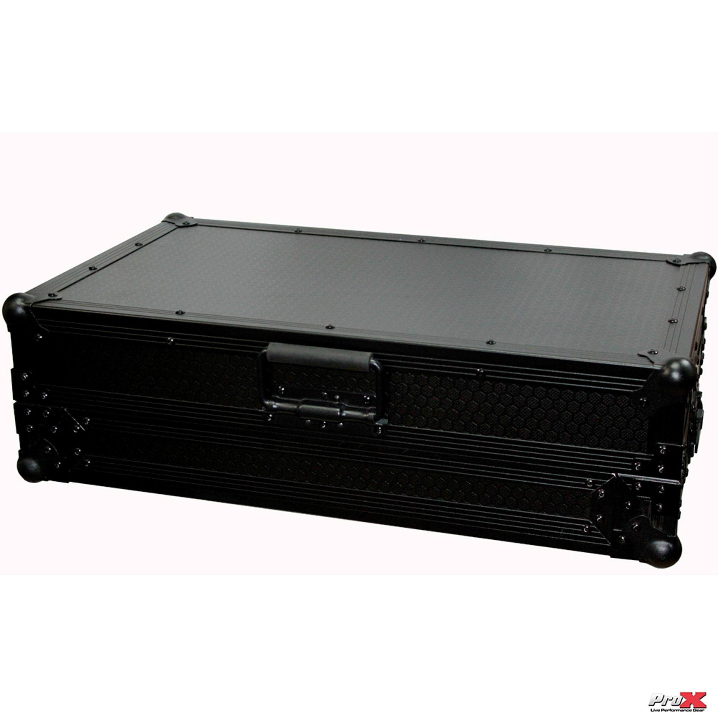 Black Travel Flight Case for Mixtrack Pro 3 with Laptop Shelf Q7250