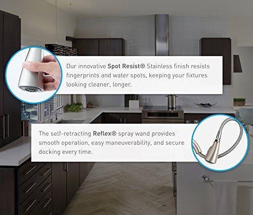 Spot Resist Stainless One-Handle Pulldown Bar Faucet O511726