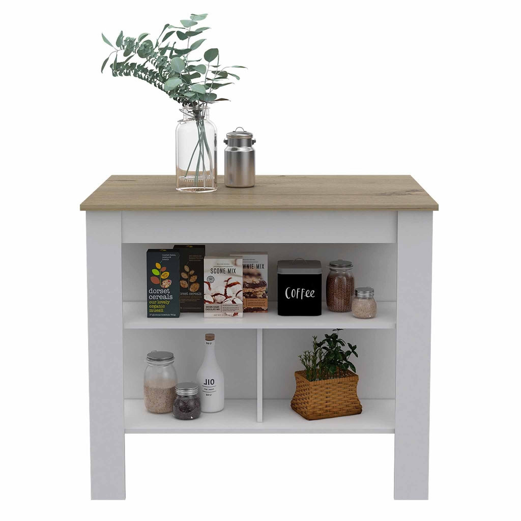 White Light-Oak Kitchen Island N689056