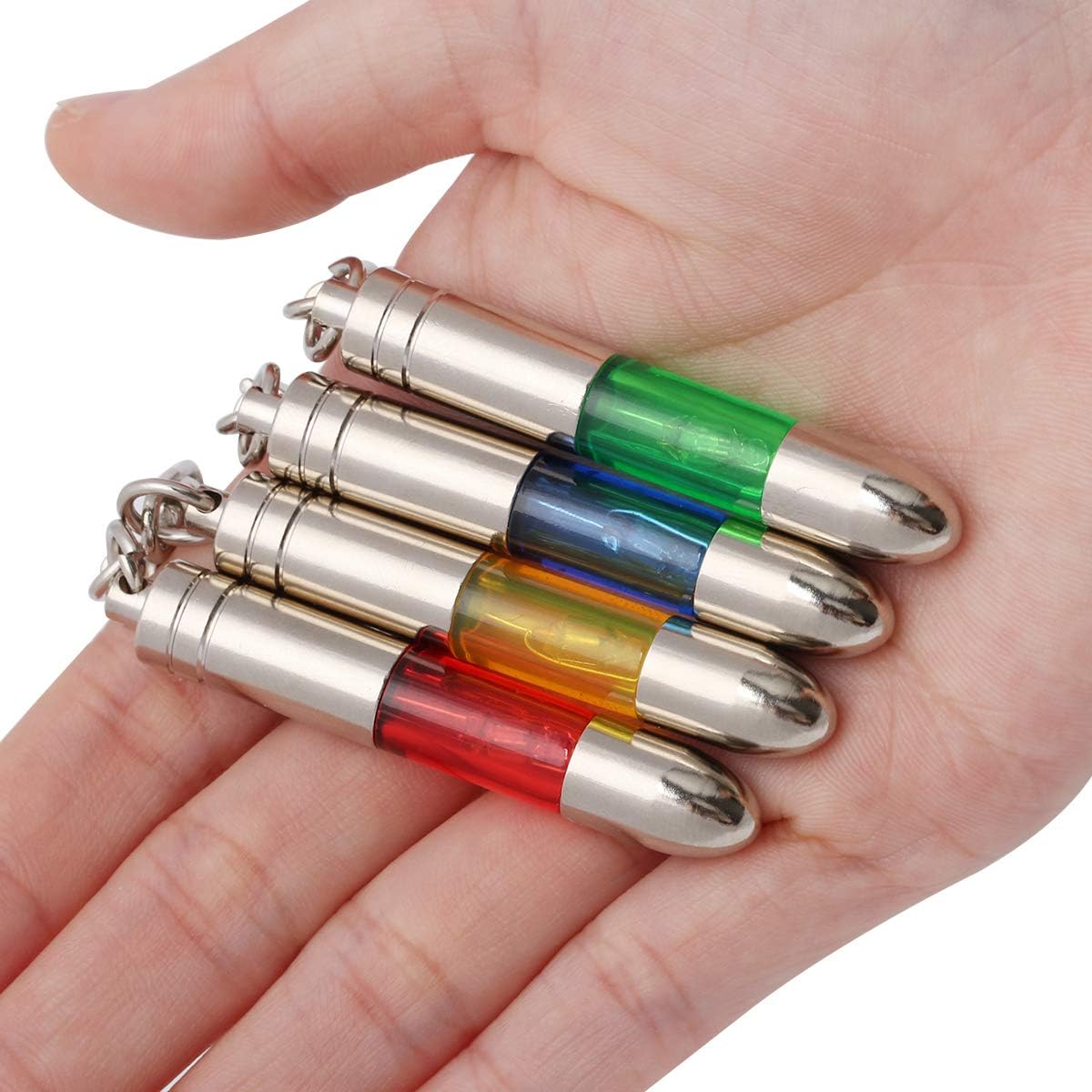 4 Packs Car Static Human Body Static Eliminator Discharger Keychain ESD Tool Sets T4954