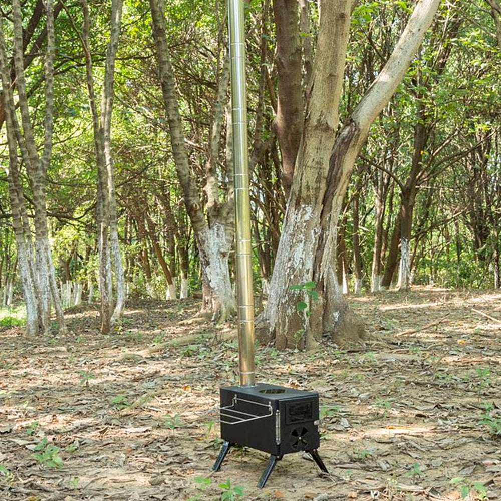 Portable Wood Burning Stove for Cooking and Heating F8255