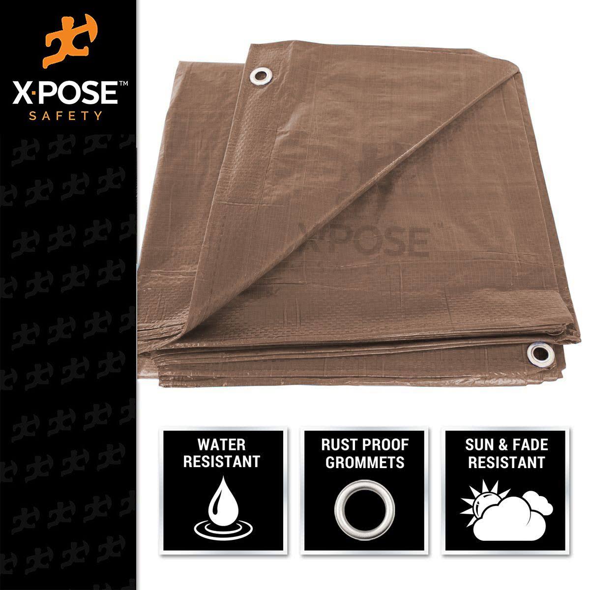 Brown Poly Tarps 20 x 40 - Case of 2 S361789