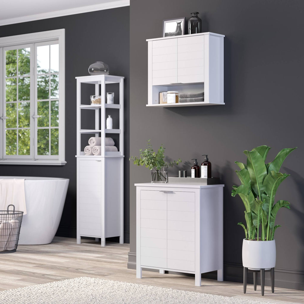White 2 Door Floor Cabinet Q528799