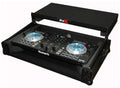 Black Travel Flight Case for Mixtrack Pro 3 with Laptop Shelf Q7250